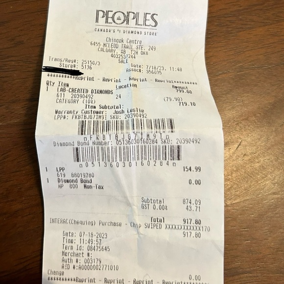 Diamond necklace - Picture 3 of 3